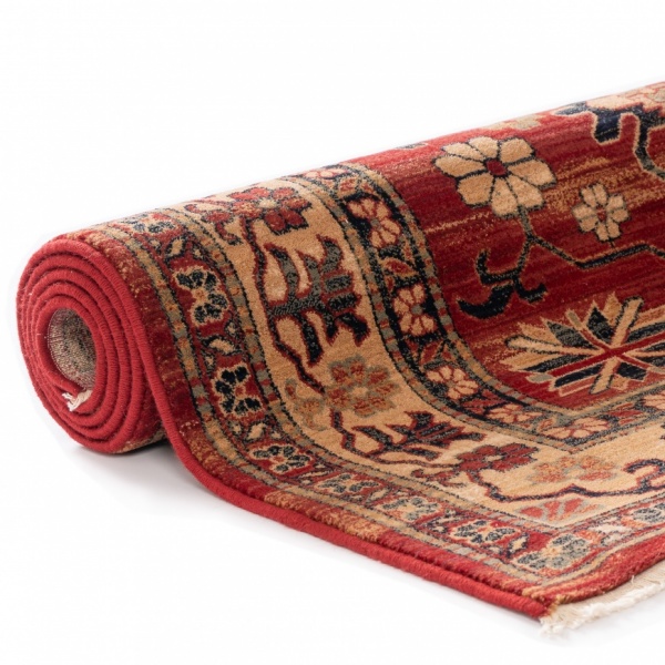 Traditional Red Vintage Antique Wool Rug For Living Room, Bedroom | Large Red Wool Rug